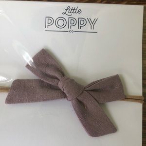 Little Poppy Co lilac nubby bow